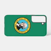 Samsung Galaxy S22 Fallflagge des Washingtoner Sta Samsung Galaxy Hülle (Rückseite (Horizontal))