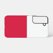 Samsung Galaxy S22 Fallflagge in Polen Hülle (Rückseite (Horizontal))