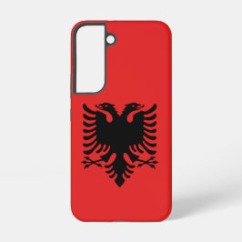 Samsung Galaxy S22 Fallflagge von Albanien Hülle