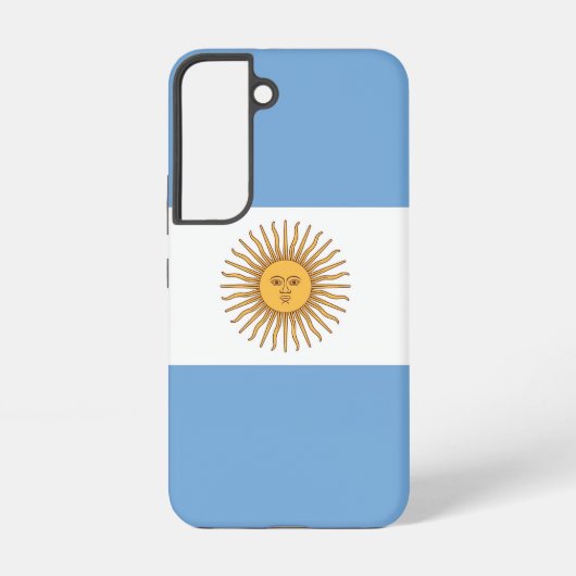 Samsung Galaxy S22 Fallflagge von Argentinien Hülle (Rückseite)