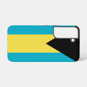 Samsung Galaxy S22 Fallflagge von Bahamas Hülle (Rückseite (Horizontal))