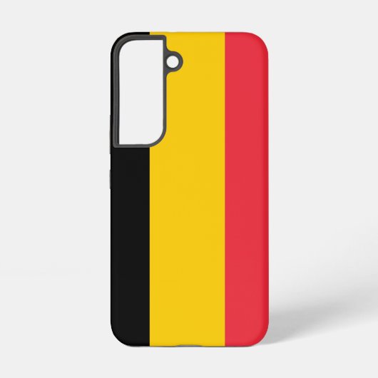 Samsung Galaxy S22 Fallflagge von Belgien Hülle (Rückseite)