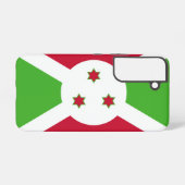 Samsung Galaxy S22 Fallflagge von Burundi Samsung Galaxy Hülle (Rückseite (Horizontal))