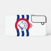 Samsung Galaxy S22 Fallflagge von Cincinnati Hülle (Rückseite (Horizontal))
