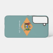 Samsung Galaxy S22 Fallflagge von Delaware Samsung Galaxy Hülle (Rückseite (Horizontal))