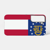 Samsung Galaxy S22 Fallflagge von Georgia Hülle (Rückseite (Horizontal))