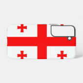 Samsung Galaxy S22 Fallflagge von Georgia Hülle (Rückseite (Horizontal))