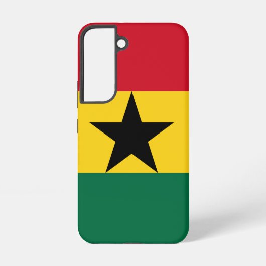 Samsung Galaxy S22 Fallflagge von Ghana Hülle (Rückseite)