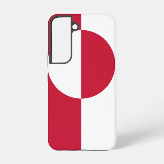 Samsung Galaxy S22 Fallflagge von Grönland Hülle (Rückseite)