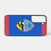 Samsung Galaxy S22 Fallflagge von Guam Samsung Galaxy Hülle (Rückseite (Horizontal))