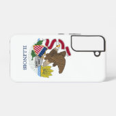 Samsung Galaxy S22 Fallflagge von Illinois Samsung Galaxy Hülle (Rückseite (Horizontal))