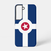 Samsung Galaxy S22 Fallflagge von Indianapolis Hülle (Rückseite)