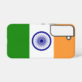 Samsung Galaxy S22 Fallflagge von Indien Hülle (Rückseite (Horizontal))