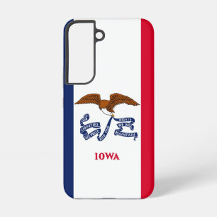 Samsung Galaxy S22 Fallflagge von Iowa Hülle