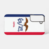 Samsung Galaxy S22 Fallflagge von Iowa Hülle (Rückseite (Horizontal))