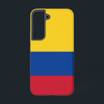 Samsung Galaxy S22 Fallflagge von Kolumbien Samsung Galaxy Hülle<br><div class="desc">Umgestalten Sie Ihre Samsung Galaxy S22 mit unserem exklusiven Handy-Cover mit der Flagge Kolumbiens! Mit viel Liebe zum Detail gestaltet, präsentiert dieses Handy stolz das lebendige Design der kolumbianischen Fahne. Die Fahne besteht aus drei horizontalen Streifen - Gelb, Blau und Rot - wobei der gelbe Streifen die Hälfte der Fahne...</div>