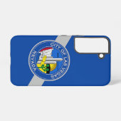 Samsung Galaxy S22 Fallflagge von Las Vegas Samsung Galaxy Hülle (Rückseite (Horizontal))