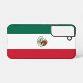 Samsung Galaxy S22 Fallflagge von Mexiko Samsung Galaxy Hülle (Rückseite (Horizontal))