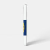 Samsung Galaxy S22 Fallflagge von North Carolina Samsung Galaxy Hülle (Linke Seite)