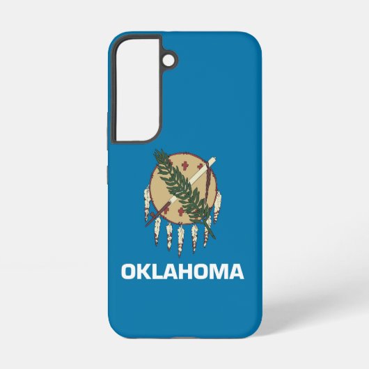 Samsung Galaxy S22 Fallflagge von Oklahoma Hülle (Rückseite)