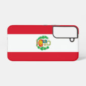 Samsung Galaxy S22 Fallflagge von Peru Hülle (Rückseite (Horizontal))
