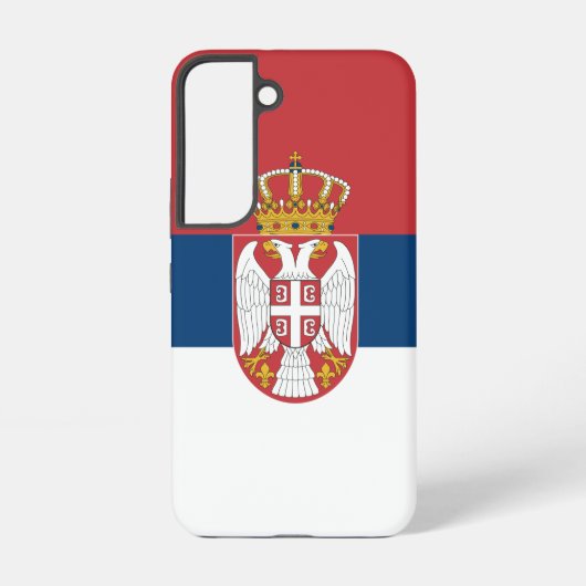 Samsung Galaxy S22 Fallflagge von Serbien Hülle (Rückseite)