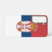Samsung Galaxy S22 Fallflagge von Serbien Hülle (Rückseite (Horizontal))