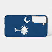 Samsung Galaxy S22 Fallflagge von South Carolina Samsung Galaxy Hülle (Rückseite (Horizontal))