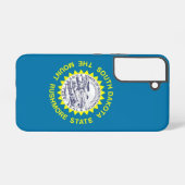 Samsung Galaxy S22 Fallflagge von South Dakota Hülle (Rückseite (Horizontal))