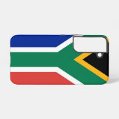 Samsung Galaxy S22 Fallflagge von Südafrika Samsung Galaxy Hülle (Rückseite (Horizontal))