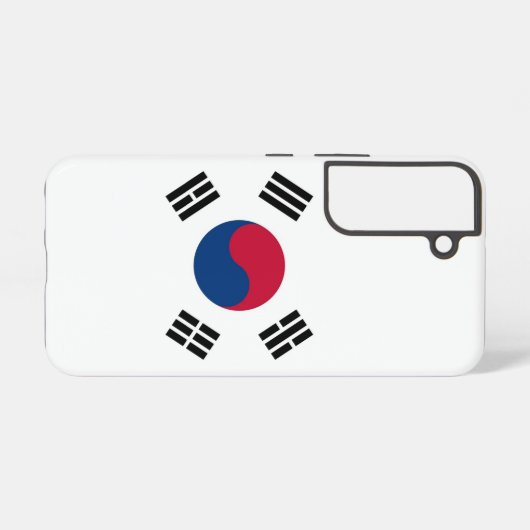 Samsung Galaxy S22 Fallflagge von Südkorea Samsung Galaxy Hülle (Rückseite (Horizontal))