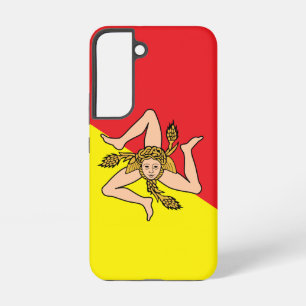 Samsung Galaxy S22 Hülle Flagge Siziliens, Italien