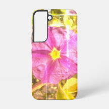 SAMSUNG GALAXY S22 Hülle LILA BLUMEN-STIL