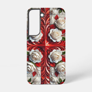Samsung Galaxy S22 Hülle mit englischen Rosen