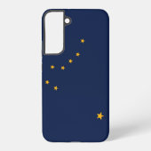 Samsung Galaxy S22 Plus Case Flag von Alaska, USA Samsung Galaxy Hülle (Rückseite)