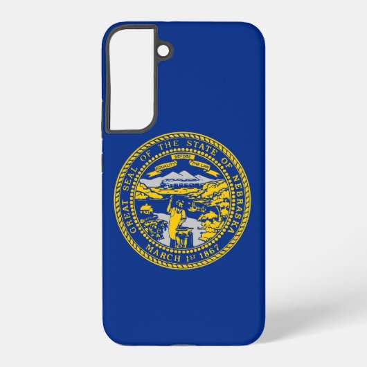 Samsung Galaxy S22 Plus Case Flag von Nebraska Hülle (Rückseite)