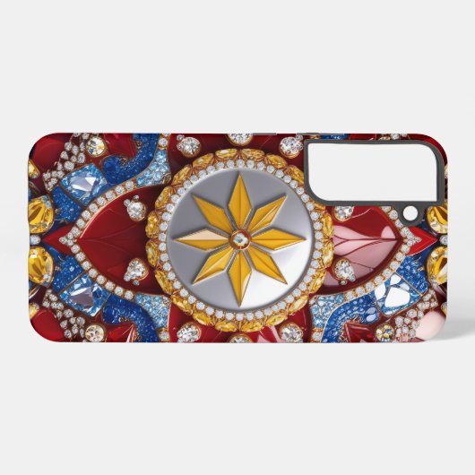 Samsung Galaxy S22 Plus Case kolumbianische Farben Samsung Galaxy Hülle (Rückseite (Horizontal))