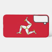 Samsung Galaxy S22 Plus Fallflagge der Insel Man Hülle (Rückseite (Horizontal))