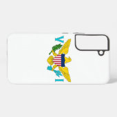 Samsung Galaxy S22 Plus Fallflagge der Jungfrau Is Hülle (Rückseite (Horizontal))