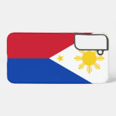 Samsung Galaxy S22 Plus Fallflagge der Philippinen Hülle (Rückseite (Horizontal))