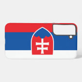 Samsung Galaxy S22 Plus Fallflagge der Slowakei Hülle (Rückseite (Horizontal))