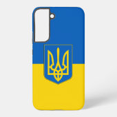 Samsung Galaxy S22 Plus Fallflagge der Ukraine Hülle (Rückseite)