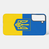 Samsung Galaxy S22 Plus Fallflagge der Ukraine Hülle (Rückseite (Horizontal))