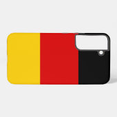 Samsung Galaxy S22 Plus Fallflagge Deutschland Hülle (Rückseite (Horizontal))