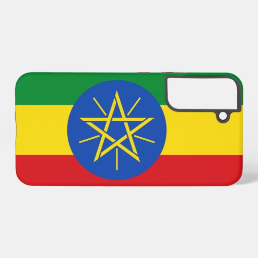 Samsung Galaxy S22 Plus Fallflagge in Äthiopien Samsung Galaxy Hülle (Rückseite (Horizontal))