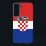 Samsung Galaxy S22 Plus Fallflagge in Kroatien Samsung Galaxy Hülle<br><div class="desc">Genießen Sie die Samsung Galaxy S22 Plus mit unserem exklusiven Handy-Cover unter der Flagge Kroatiens! Dieses Handy wurde mit viel Liebe zum Detail entworfen und präsentiert stolz das ikonische Design der kroatischen Fahne. Die Flagge weist drei horizontale Streifen in Rot, Weiß und Blau auf, in der Mitte befindet sich das...</div>