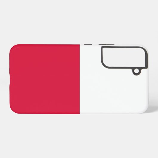 Samsung Galaxy S22 Plus Fallflagge in Polen Samsung Galaxy Hülle (Rückseite (Horizontal))