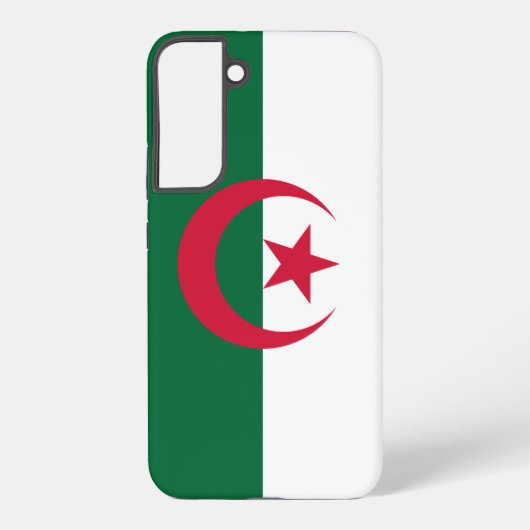 Samsung Galaxy S22 Plus Fallflagge von Algerien Hülle (Rückseite)