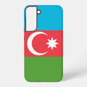 Samsung Galaxy S22 Plus Fallflagge von Aserbaidsch Hülle (Rückseite)