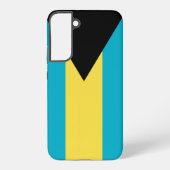 Samsung Galaxy S22 Plus Fallflagge von Bahamas Hülle (Rückseite)